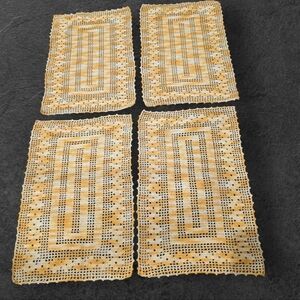 Set of Four Crochet Placemats